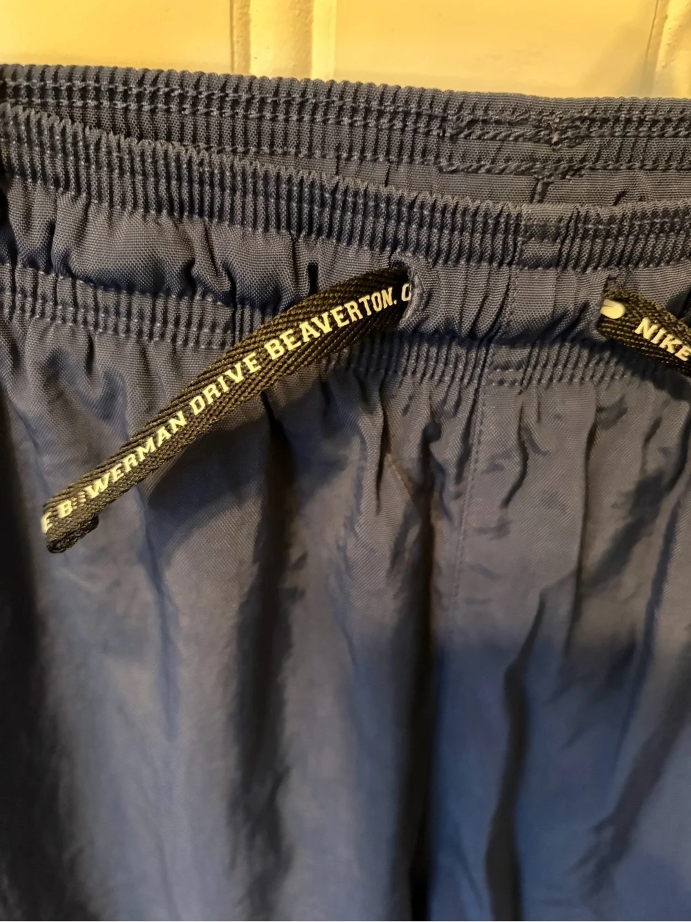 Vintage Nike Athletics Nylon Windbreaker Track Pants Navy Blue Boys Youth Large